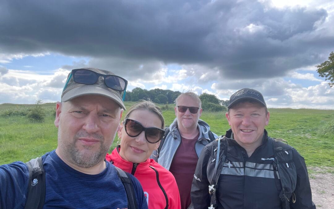 Citadel completes Ackling Dyke walk for Devon Freewheelers!