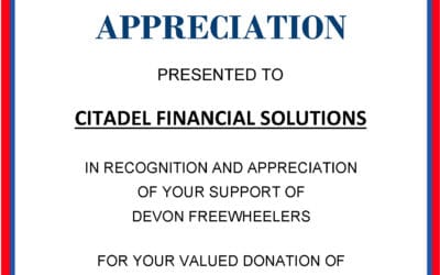 Thank You from The Devon Freewheelers